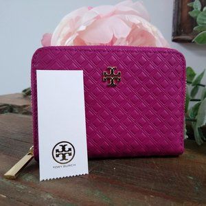 Tory Burch Zip Coin Case NWT Party Fuschia